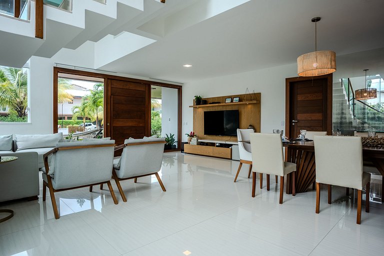 Casa Luxo Mar & Sossego no Melhor Cond. Guarajuba