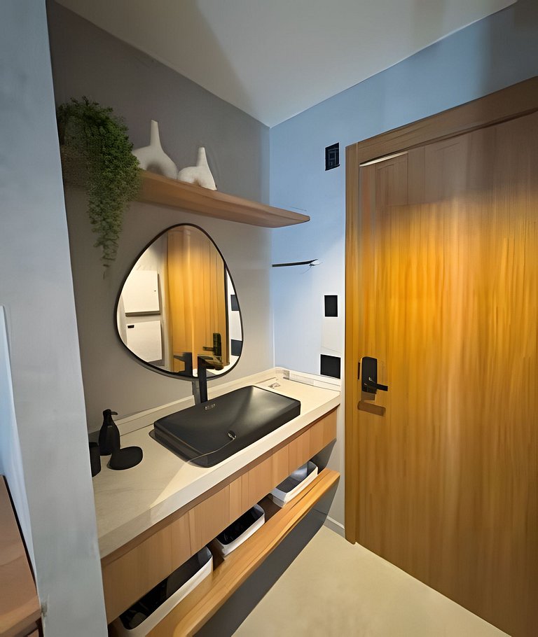 Studio Moderno em Salvador c/ Rooftop Sensacional