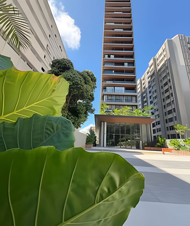 Studio Moderno em Salvador c/ Rooftop Sensacional