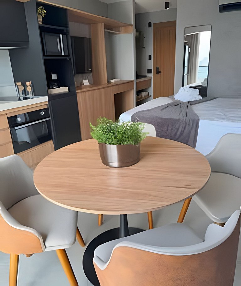 Studio Moderno em Salvador c/ Rooftop Sensacional