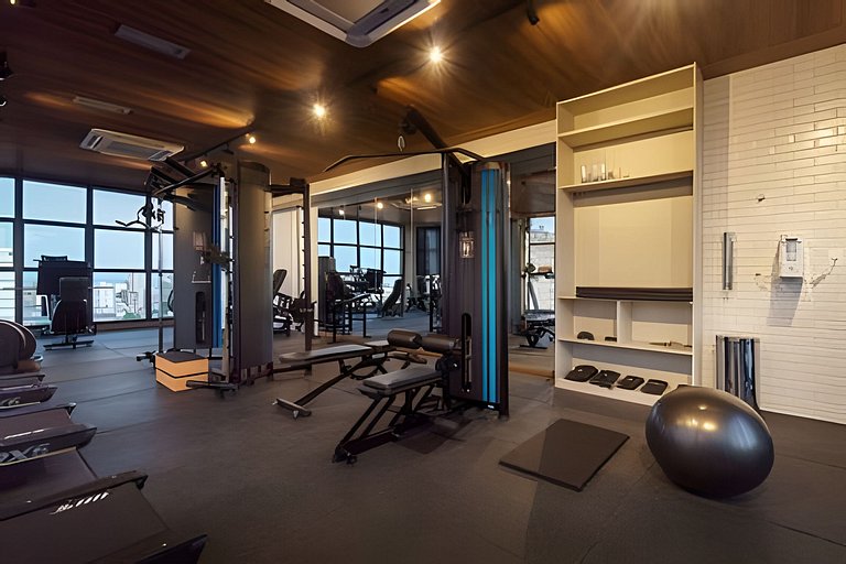 Studio Moderno em Salvador c/ Rooftop Sensacional