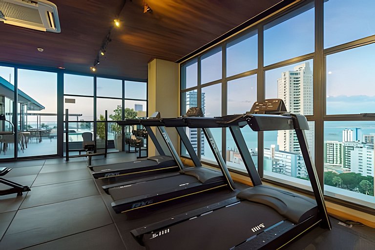 Studio Moderno em Salvador c/ Rooftop Sensacional