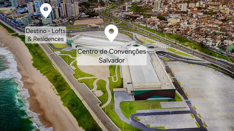Vista Mar e Conforto no Centro de Convenções