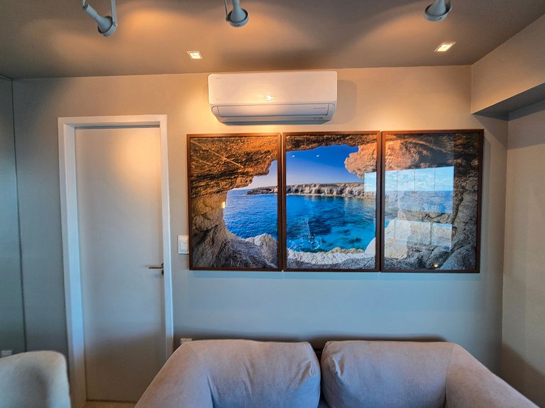 Aconchegante Quarto e Sala Vista Panorâmica do Mar