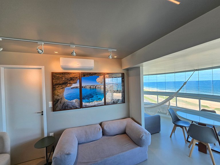 Aconchegante Quarto e Sala Vista Panorâmica do Mar